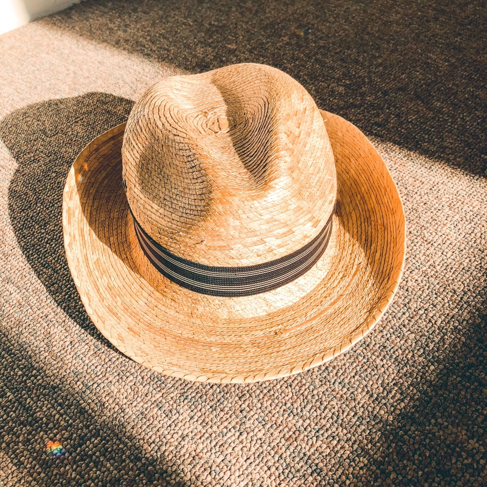 Handmade Straw Fedora Hat